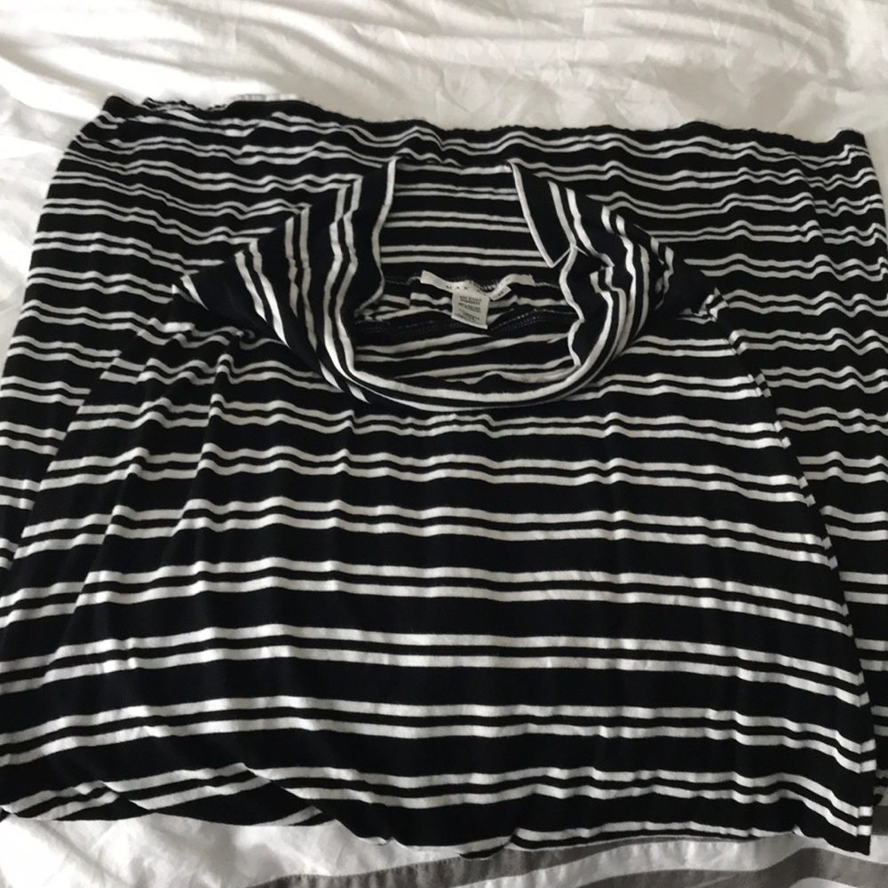 Max studio size medium black and white skirt maxi